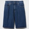 Pantaloncini lunghi in denim a vita media da 11″