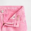 Pantaloncini lunghi in denim a vita media per bambini Pantaloncini lunghi in denim a vita media per bambini