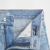 Pantaloncini lunghi in denim a vita media per bambini Pantaloncini lunghi in denim a vita media per bambini