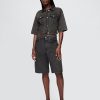 Pantaloncini lunghi in denim French Terry a vita media da 11″ Pantaloncini lunghi in denim French Terry a vita media da 11″
