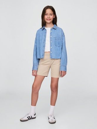 Pantaloncini midi da uniforme per bambini