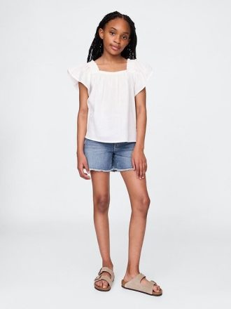 Pantaloncini midi in denim per bambini