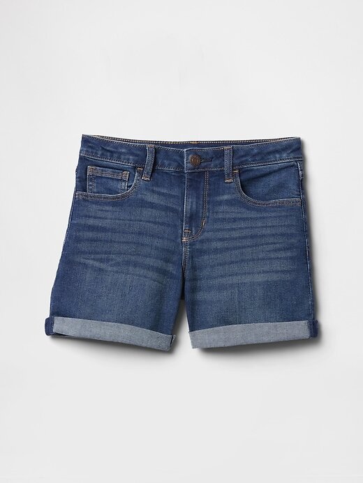 Pantaloncini midi in denim per bambini Pantaloncini midi in denim per bambini