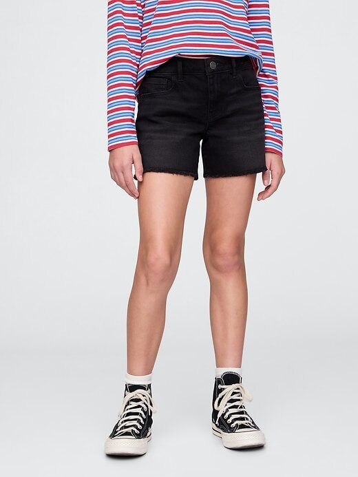 Pantaloncini midi in denim per bambini Pantaloncini midi in denim per bambini