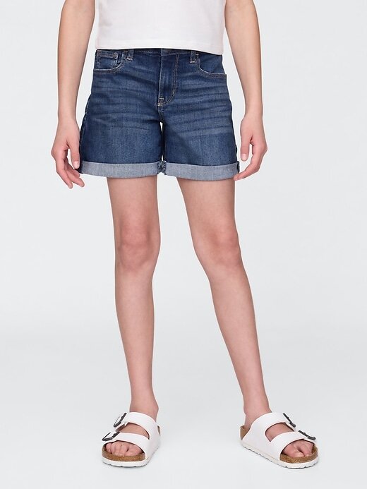 Pantaloncini midi in denim per bambini Pantaloncini midi in denim per bambini