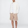 Pantaloncini plissettati color cachi Pantaloncini plissettati color cachi