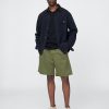 Pantaloncini plissettati color cachi Pantaloncini plissettati color cachi