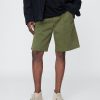 Pantaloncini plissettati color cachi Pantaloncini plissettati color cachi