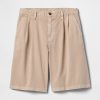 Pantaloncini plissettati color cachi Pantaloncini plissettati color cachi