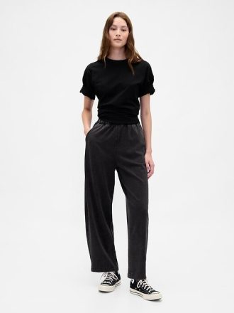 Pantaloni a botte in cotone biologico pesante