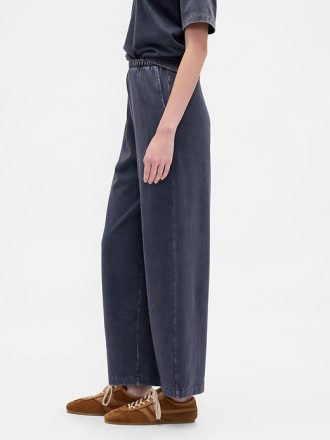 Pantaloni a botte in cotone biologico pesante