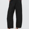 Pantaloni a canna facile in garza di cotone
