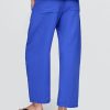 Pantaloni a canna facile in garza di cotone
