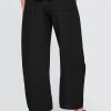Pantaloni a canna facile in garza di cotone