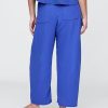 Pantaloni a canna facile in garza di cotone
