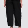 Pantaloni a canna facile in garza di cotone