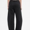 Pantaloni a ferro di cavallo in twill a vita media Pantaloni a ferro di cavallo in twill a vita media