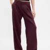 Pantaloni a gamba larga con pieghe a vita bassa 365 Pantaloni a gamba larga con pieghe a vita bassa 365