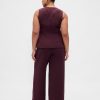 Pantaloni a gamba larga con pieghe a vita bassa 365 Pantaloni a gamba larga con pieghe a vita bassa 365