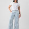 Pantaloni a gamba larga in denim Pantaloni a gamba larga in denim