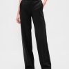 Pantaloni a gamba larga in maglia doppia a vita alta Pantaloni a gamba larga in maglia doppia a vita alta