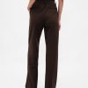 Pantaloni a gamba larga in maglia doppia a vita alta Pantaloni a gamba larga in maglia doppia a vita alta