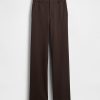 Pantaloni a gamba larga in maglia doppia a vita alta Pantaloni a gamba larga in maglia doppia a vita alta