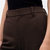 Pantaloni a gamba larga in maglia doppia a vita alta Pantaloni a gamba larga in maglia doppia a vita alta
