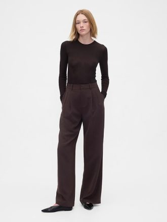 Pantaloni a pieghe a vita alta 365