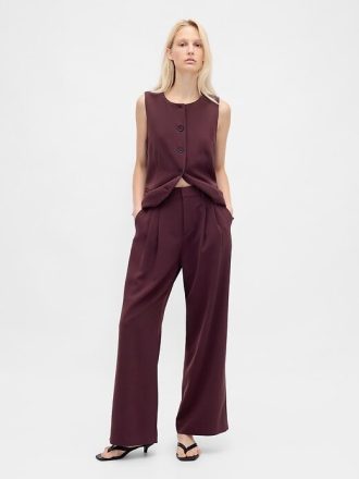 Pantaloni a pieghe a vita alta 365