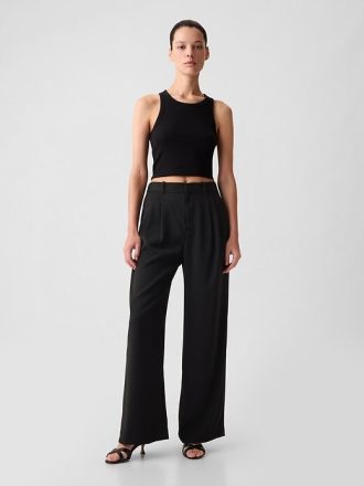Pantaloni a pieghe a vita alta 365
