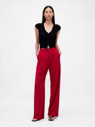 Pantaloni a pieghe a vita alta 365