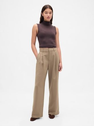 Pantaloni a pieghe a vita alta 365