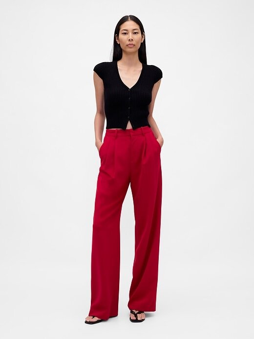 Pantaloni a pieghe a vita alta 365 Pantaloni a pieghe a vita alta 365