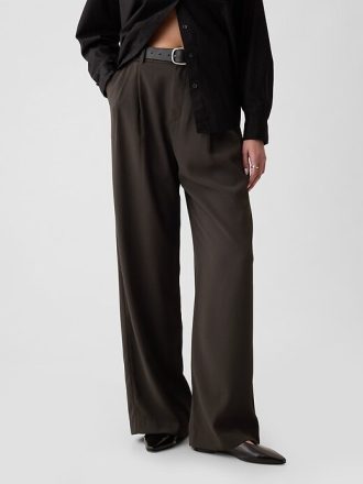Pantaloni a pieghe a vita alta 365