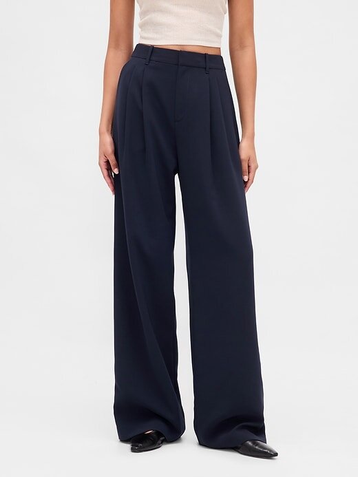 Pantaloni a pieghe a vita alta 365 Pantaloni a pieghe a vita alta 365