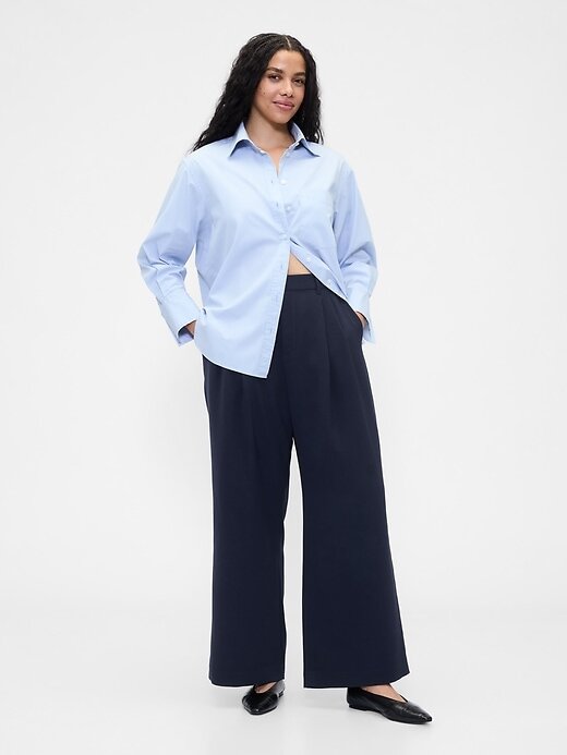 Pantaloni a pieghe a vita alta 365 Pantaloni a pieghe a vita alta 365