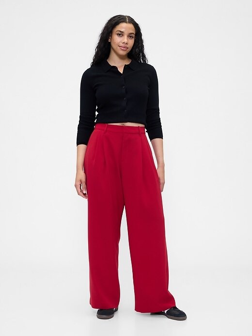 Pantaloni a pieghe a vita alta 365 Pantaloni a pieghe a vita alta 365