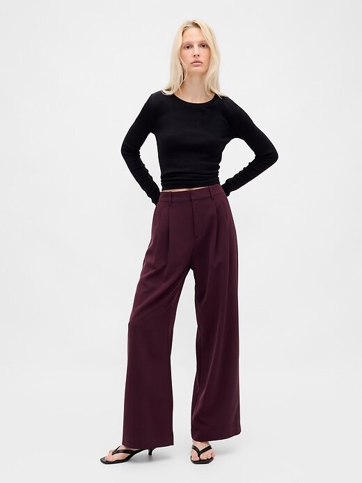 Pantaloni a pieghe a vita alta 365 Pantaloni a pieghe a vita alta 365