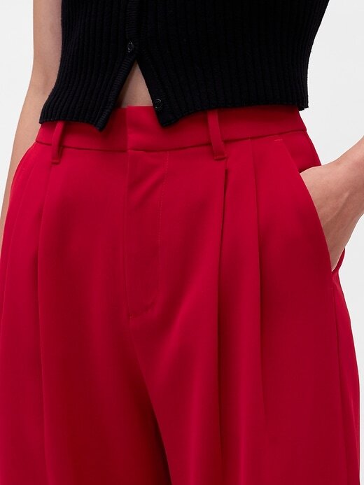 Pantaloni a pieghe a vita alta 365 Pantaloni a pieghe a vita alta 365