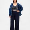 Pantaloni a pieghe a vita alta Curvy 365 Pantaloni a pieghe a vita alta Curvy 365
