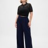 Pantaloni a pieghe a vita alta Curvy 365 Pantaloni a pieghe a vita alta Curvy 365