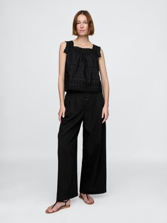 Pantaloni a pieghe a vita alta Gap × DÔEN