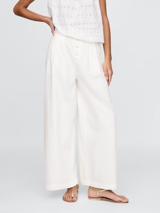 Pantaloni a pieghe a vita alta Gap × DÔEN