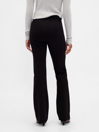 Pantaloni a vita alta con doppia maglia