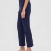 Pantaloni a vita alta in maglia doppia slim crop