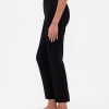Pantaloni a vita alta in maglia doppia slim crop