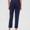 Pantaloni a vita alta in maglia doppia slim crop