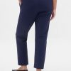 Pantaloni a vita alta in maglia doppia slim crop