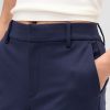 Pantaloni a vita alta in maglia doppia slim crop